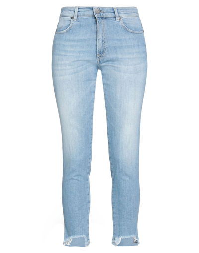 Shop Pt Torino Woman Jeans Blue Size 31 Cotton, Elastane