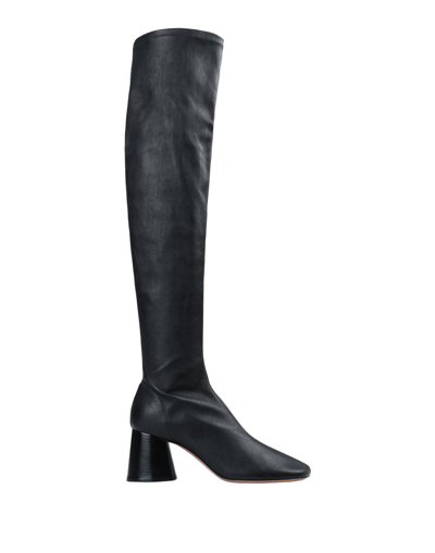 Shop Arket Woman Knee Boots Black Size 8 Soft Leather