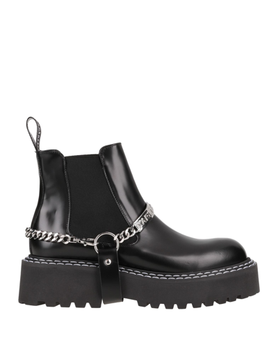 Shop Karl Lagerfeld Patrol Ii K-chain Gore Boot Woman Ankle Boots Black Size 10 Calfskin