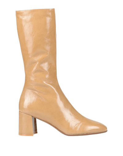 Shop Jonak Woman Boot Sand Size 9 Soft Leather In Beige