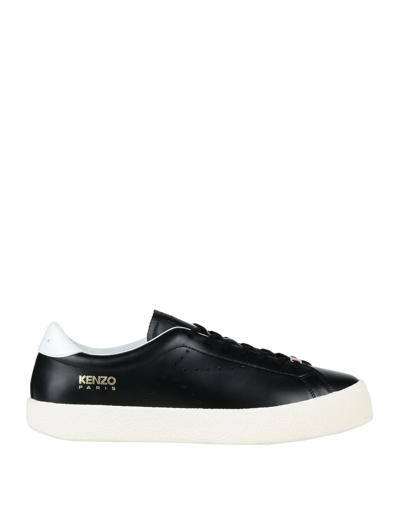Shop Kenzo Man Sneakers Black Size 8 Soft Leather