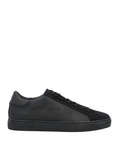 Shop Crime London Man Sneakers Black Size 7 Soft Leather