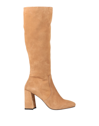 Shop Jonak Woman Boot Camel Size 7 Soft Leather In Beige