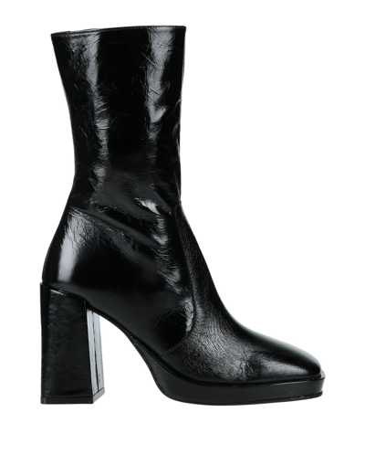 Shop Jonak Woman Ankle Boots Black Size 7 Soft Leather