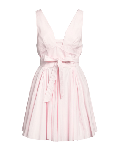 Shop Giovanni Bedin Woman Mini Dress Light Pink Size 8 Cotton