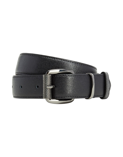 Shop 8 By Yoox Leather Belt Man Belt Black Size S Soft Leather