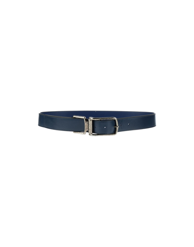 Shop Marni Belts In Dark Blue