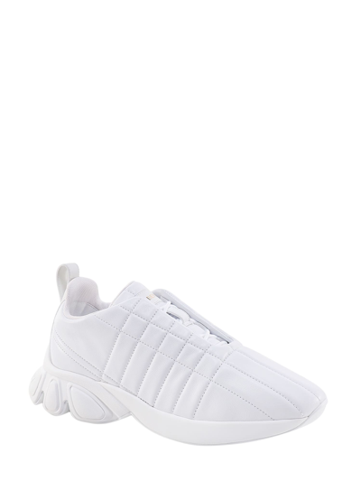 Shop Burberry Classic Sneakers In White