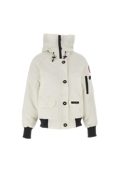 Shop Canada Goose Chilliwack Bomber In White