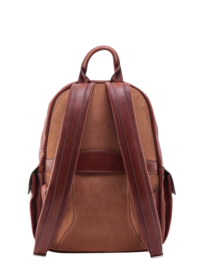 Shop Brunello Cucinelli Backpack In Brown