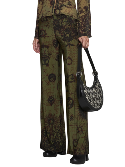 Shop Marine Serre Pants In Green