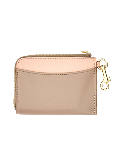 Shop Stella Mccartney Wallet With Logo In Cipria