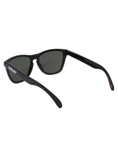Shop Oakley Frogskins Sunglasses In 9013c4 Polished Black