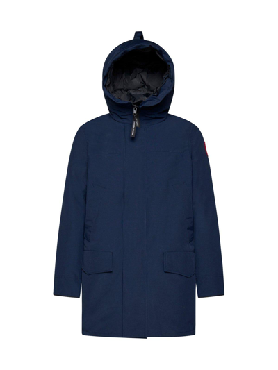 Shop Canada Goose Langford Parka In Atlantic Navy