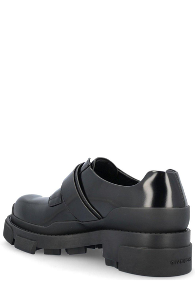 Shop Givenchy 4g Clip Buckle Derby Shoes In Nero