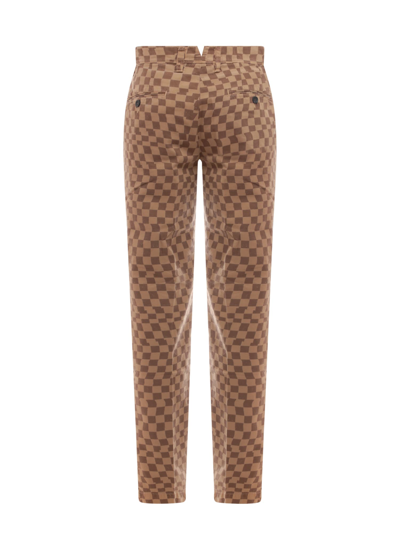 Shop Incotex Red Trouser In Brown