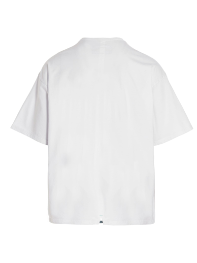 Shop Incotex Red Logo Printed T-shirt In White