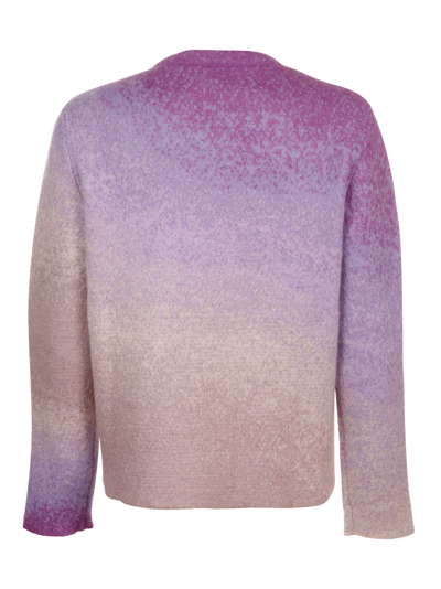 Shop Erl Unisex Gradient Crew Neck Sweater Knit In 1