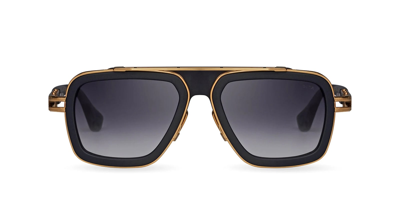 Shop Dita Lxn-evo / Matte Black - Yellow Gold Sunglasses In Color