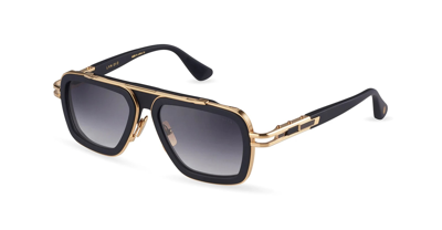 Shop Dita Lxn-evo / Matte Black - Yellow Gold Sunglasses In Color