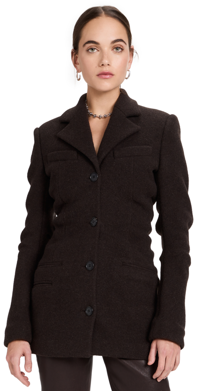 Shop Alexander Wang Fitted Jacket With Stacked Detail