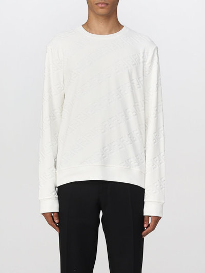Shop Fendi Sweatshirt  Men Color White