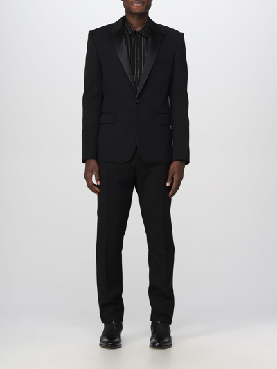 Shop Saint Laurent Suit  Men Color Black