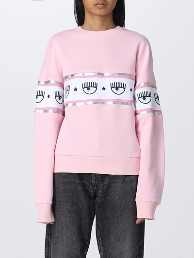 Shop Chiara Ferragni Sweatshirt  Woman In Pink