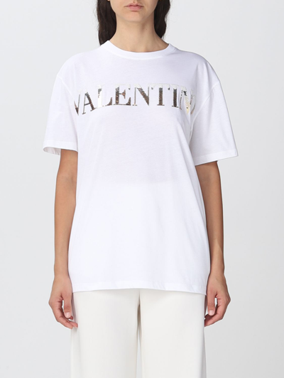 Shop Valentino T-shirt  Woman Color White