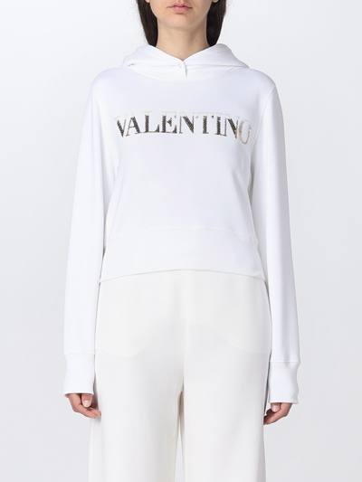 Shop Valentino Sweatshirt  Woman Color White