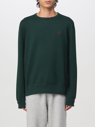 Shop Polo Ralph Lauren Sweatshirt  Men Color Green