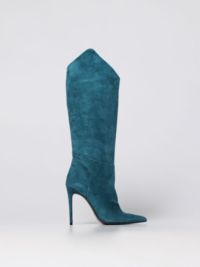 Shop Aldo Castagna Boots  Woman Color Petroleum Blue