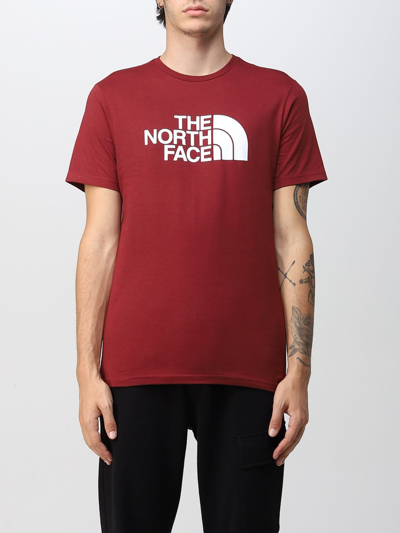 Shop The North Face T-shirt  Men In Burgundy