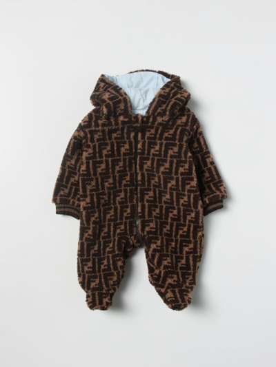 Fendi Babies' Kids Overall In Brown | ModeSens