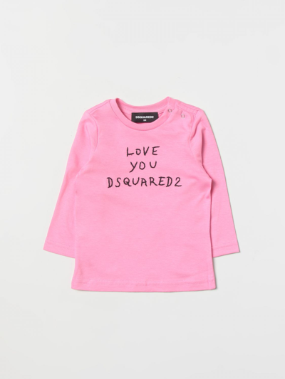 T恤 DSQUARED2 JUNIOR 儿童 颜色 粉色