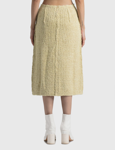 Shop Maison Margiela Knit Skirt In White