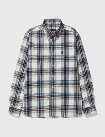 Sophnet. Flannel Check Scorpion Big Bd Shirt In Grey | ModeSens