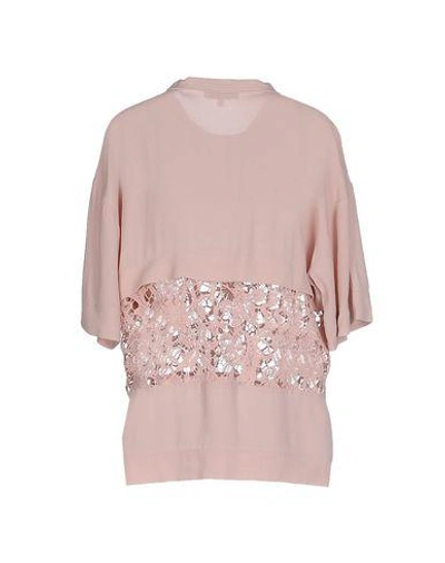 Shop Iro Blouse In Pastel Pink