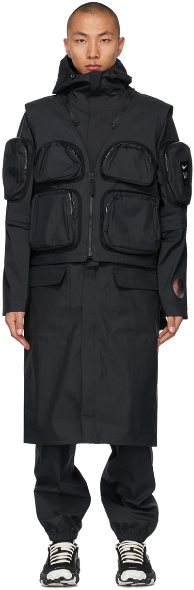 Shop Nike Black Undercover Edition Parka Coat
