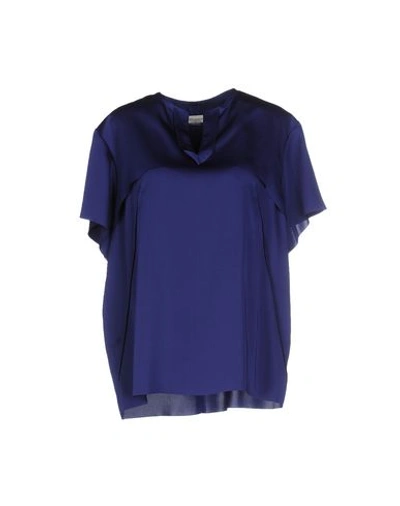 Cedric Charlier Blouse In Bright Blue