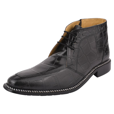 Shop Libertyzeno Liam Leather Lace-up Boots In Black