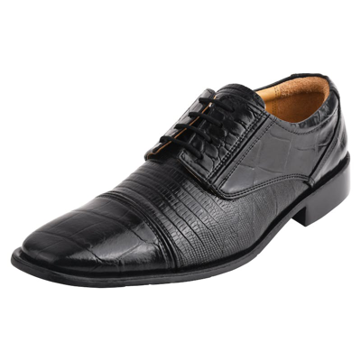 Shop Libertyzeno Owen Leather Oxford Style Dress Shoes In Black