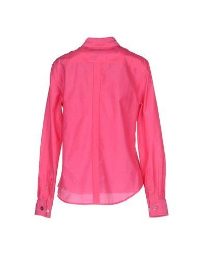 Shop Paul Smith Solid Color Shirts & Blouses In Fuchsia