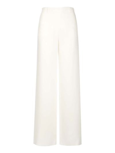 Shop Valentino Women's Trousers -  - In White Silk