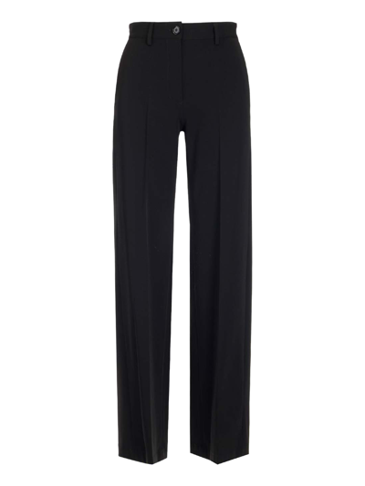 Shop Mm6 Maison Margiela Women's Trousers -  - In Black Synthetic Fibers