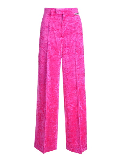 Shop Vetements Women's Trousers -  - In Pink Synthetic Fibers