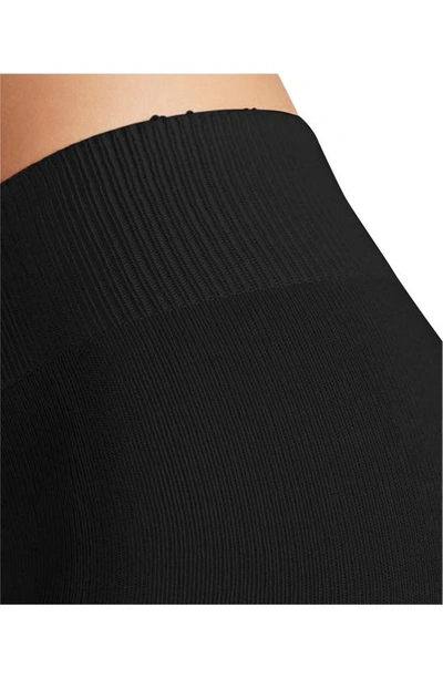 Falke Caress Organic Cotton & Wool Blend Tights In Black