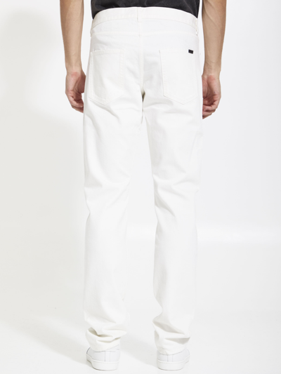 Shop Saint Laurent White Slim Jeans