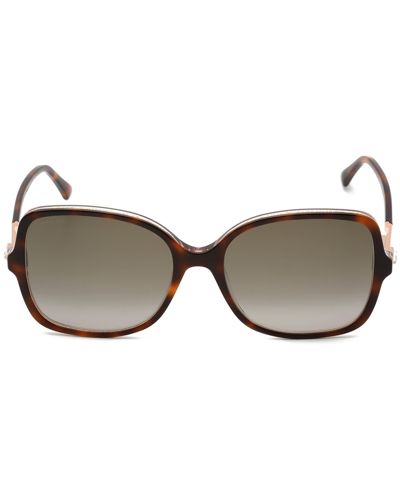 Jimmy Choo Women's Judy 57mm Square Glitter Sunglasses In Beige | ModeSens