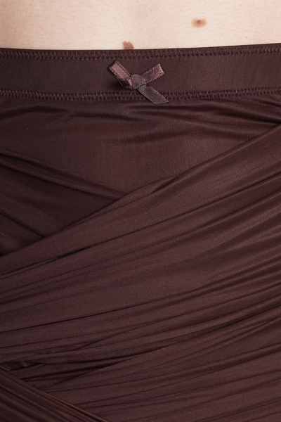 Shop Alexander Wang Skirt In Brown Synthetic Fibers